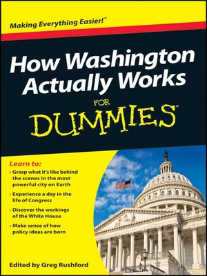 cover image of How Washington Actually Works For Dummies